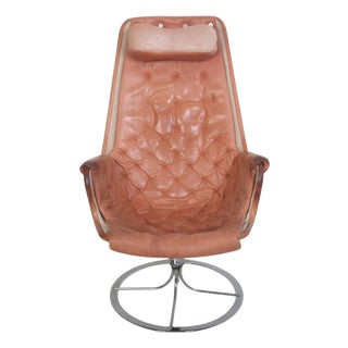 Jetson Chair in Patinated Anilin Leather by Bruno Mathson, 1990s For Sale