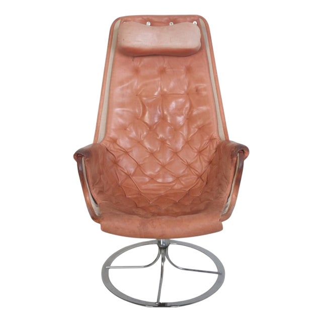 Jetson Chair in Patinated Anilin Leather by Bruno Mathson, 1990s For Sale