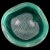 Mid 20th Century Vintage Seguso Murano 1952 Green Incalmo Rim White Merletto Ribbons Italian Art Glass Decorative Bowl For Sale - Image 5 of 8
