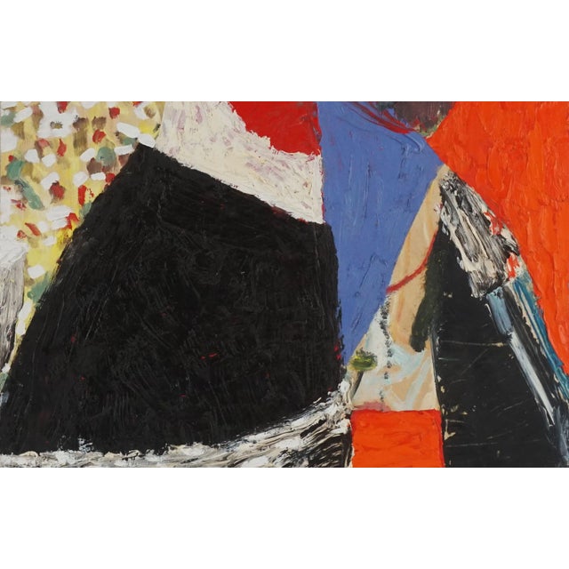 Gorgeous abstract expressionist painting by Bay Area artist Michael Pauker (American, b.1957), circa 1970. Can be...