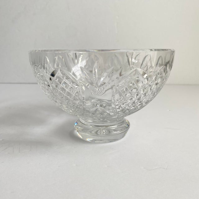 Transparent Waterford Crystal Footed Bowl Heirloom Wedding Heart Love Pedestal Catchall Dish For Sale - Image 8 of 12