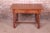 English Baker Furniture English Oak and Burl Wood Barley Twist Writing Desk, Newly Refinished For Sale - Image 3 of 13