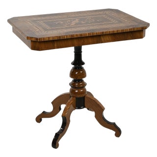 Napoleon III Games Table in Marquetry For Sale