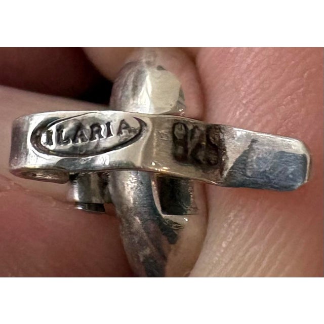 1990s Ilaria Sterling Silver Link Bracelet For Sale - Image 5 of 6