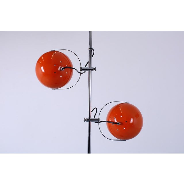 Adjustable Orange Double Eyeball Globe Floor Lamp from Herda, 1970s For Sale - Image 15 of 18