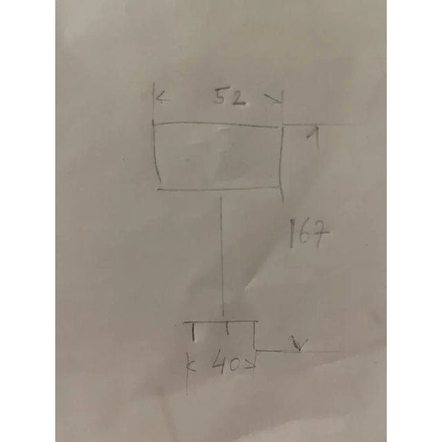 Blue Floor Lamp in Fractal Resin, 1970s For Sale - Image 8 of 9