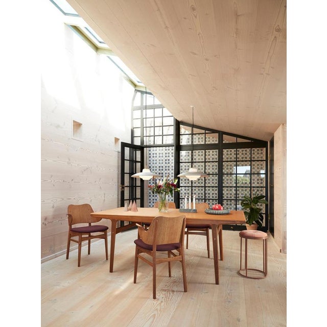 Wood Gesture Chair in Teak and Oiled Oak with Black Leather by Warm Nordic For Sale - Image 7 of 18