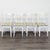 2010s Cb2 White 5-Piece Round Dining Set With Cushioned Chairs For Sale - Image 5 of 9