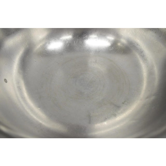 Vintage Modern Stainless Steel Metal Punchbowl Champagne Wine Chiller Ice Bucket For Sale - Image 9 of 14