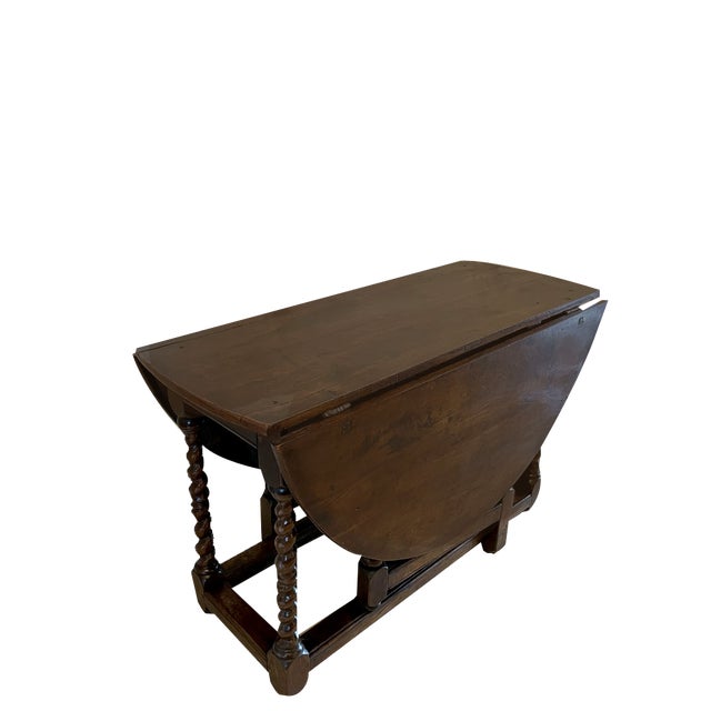 Antique 17th Century Oak Gateleg Table, 1680s For Sale