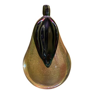 Murano Glass Pear Circa 1960s For Sale