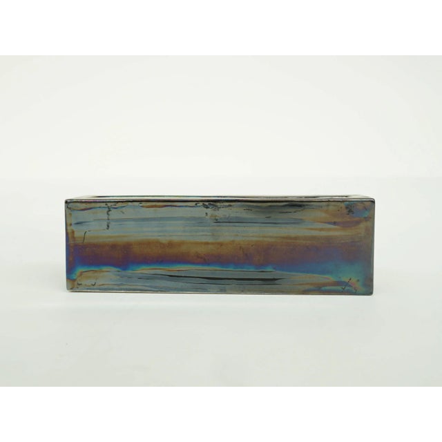 Minimal Scandinavian Opalescent Ceramic Vase, 1970, in Very Good conditions. Designed 1970 to 1979