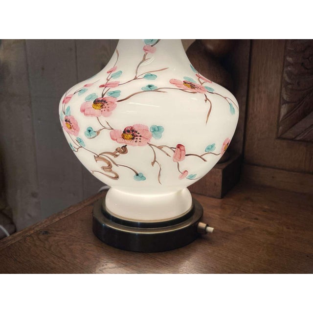 Late 19th Century Napoleon III Lamp in White Opaline Glass For Sale - Image 10 of 15