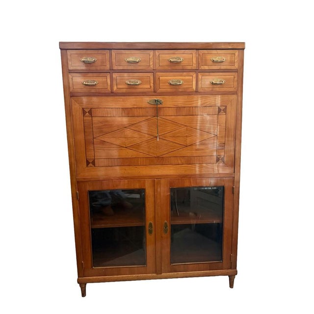 Neo-Classical Drop-Front Secretary Desk, Early 20th Century For Sale - Image 9 of 9