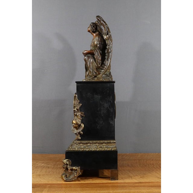 Napoleon III Marble and Bronze Clock For Sale - Image 17 of 18