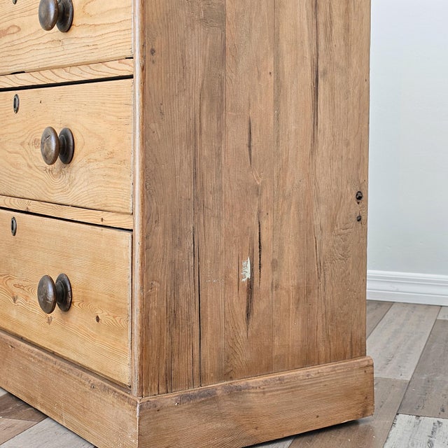 Antique English Pine Chest of Drawers (Dresser) - Circa 1880 #12 For Sale - Image 4 of 15