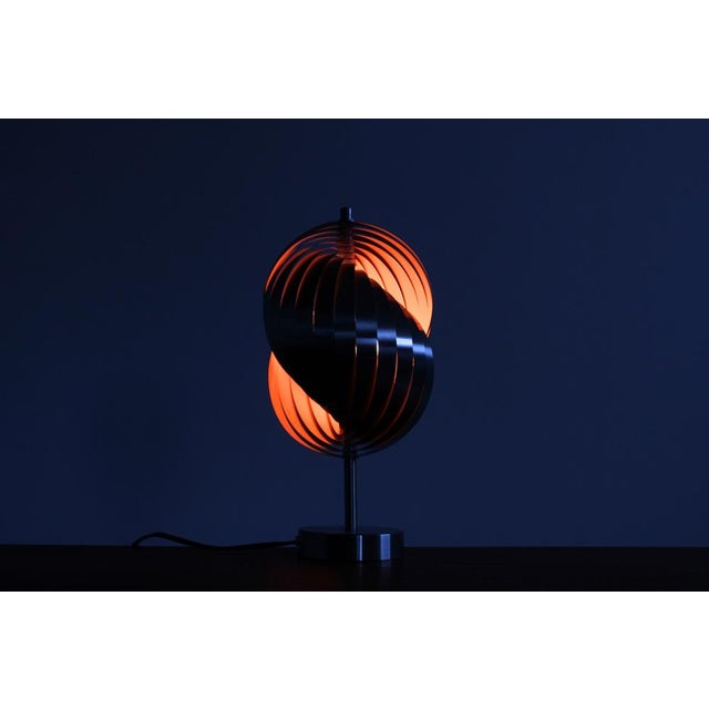 Steel Spiral Table Lamp by Henri Mathieu for Lyfa, 1970s For Sale - Image 13 of 17