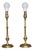 Antique English Brass Table Lamps, 1900, Set of 2 For Sale