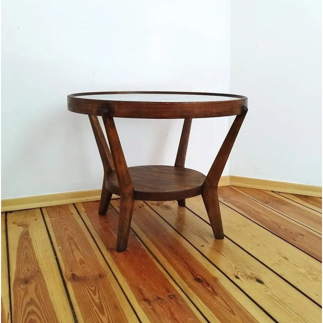 Coffee Table attributed to K. Kozelka for Interier Praha, Czechoslovakia, 1930s For Sale - Image 9 of 11