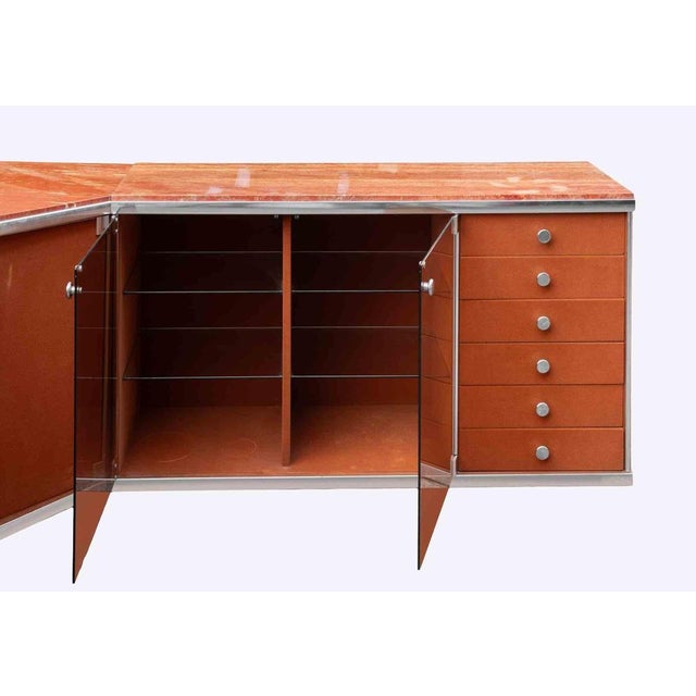 Vintage 4-Module Sideboard Set by Guido Faleschini for I4mariani, Italy, 1970s, Set of 4 For Sale - Image 9 of 14