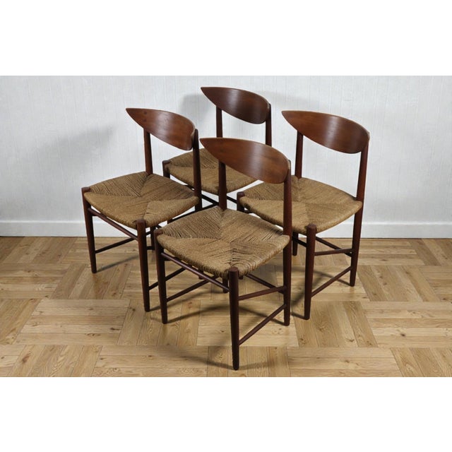 Scandinavian Teak and Rope Chairs by Peter Hvidt, 1960s, Set of 4 For Sale - Image 10 of 18