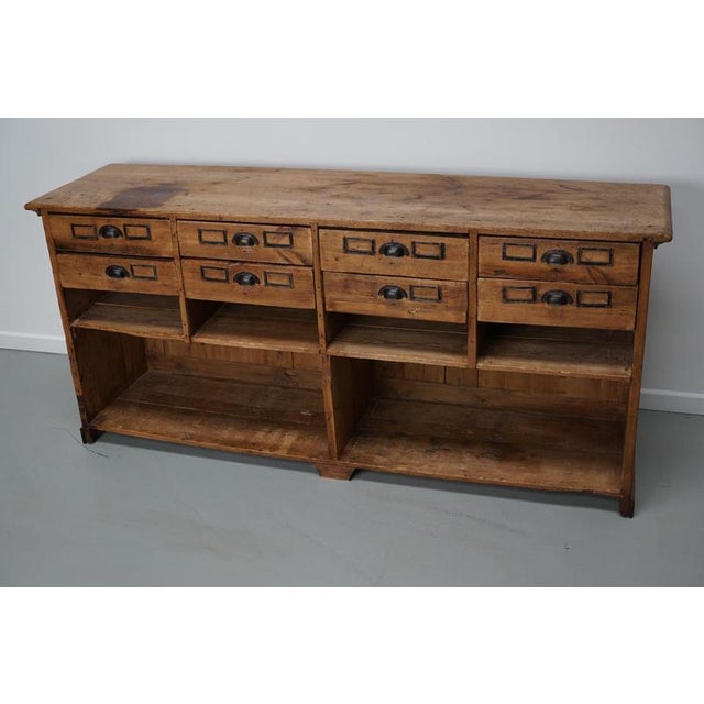 Vintage Rustic German Pine Apothecary Cabinet, 1930s For Sale - Image 16 of 18