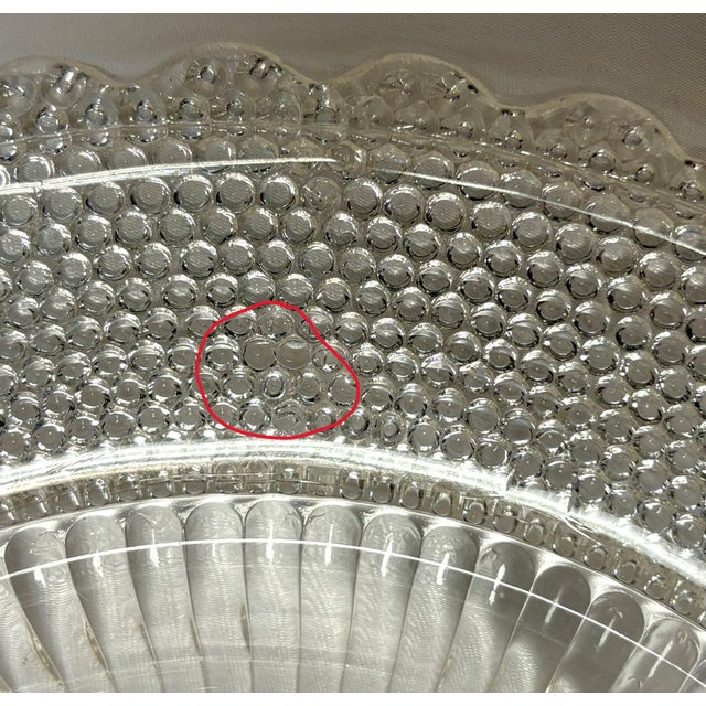 C1877 Campbell & Jones Victorian Beaded Pattern Glass Dome Cheese Server For Sale - Image 14 of 14