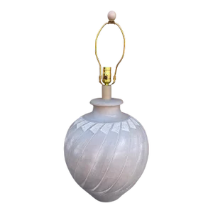 1980s Mid-Century Casual Lamps of California Gray Southwest Table Lamp
