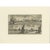 Antique print titled 'Harlingen, Staveren, Sneck'. Views of the cities of Harlingen, Stavoren and Sneek, Friesland, the...