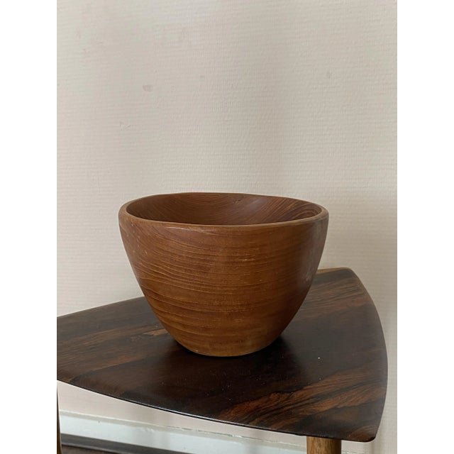 Mid-Century Modernist Teak Bowl, Denmark, 1950s For Sale - Image 6 of 9