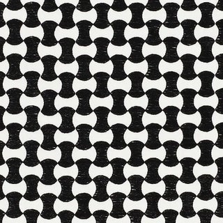 Sample - Schumacher Nolita Embroidery Fabric in Black For Sale