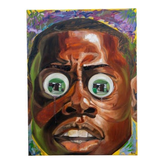 Scared Js1 Boy, Seromo Okoro, 2025 Oil on Canvas For Sale