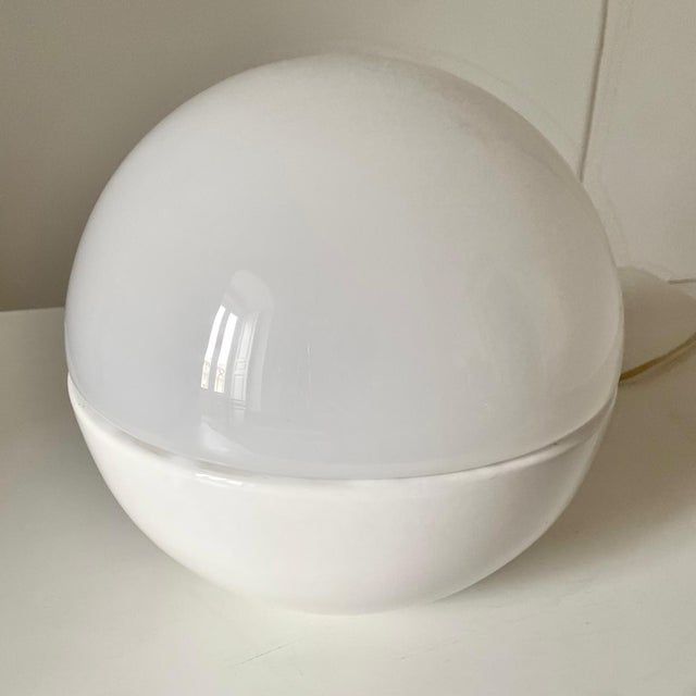 Mid-Century Modern Mid-Century Modern Murano and Ceramic Table Lamp, 1970s For Sale - Image 3 of 9