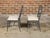 Metal Pair of English Chinese Chippendale Style Midcentury Side Chairs with Upholstery For Sale - Image 7 of 10