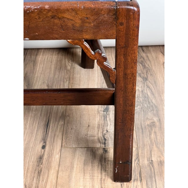 Antique Chippendale Walnut Open Arm Chair C. Late 18th Century For Sale - Image 12 of 12