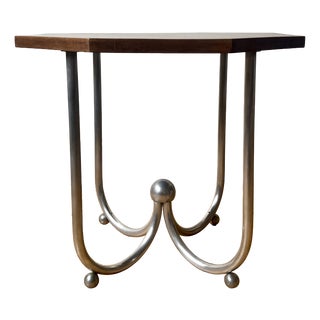 Vintage Bauhaus Octagonal Side Table, 1920s For Sale