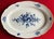 19th Century Large 19" Antique 19th Century German Meissen Porcelain Blue and White Floral Platter With Insects For Sale - Image 5 of 10