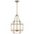 Traditional Suzanne Kasler By Visual Comfort Studio Morrison 3-Light Small Pendant with Clear Glass Shade in Satin Brass For Sale - Image 3 of 3