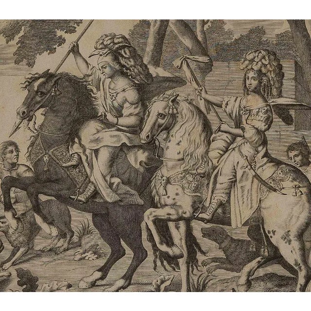 Giovanni Battista Brambilla, Princess Ludovica Maria di Savoia, Etching, 18th Century, Framed For Sale - Image 3 of 4