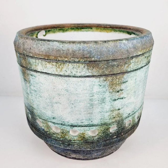 Mid-Century Modern Large Vintage Flowerpot by Ágoston Simó, 1970s For Sale - Image 3 of 10