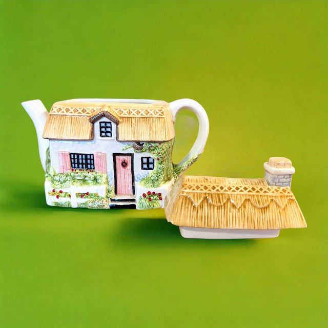 Vintage The Villages Collection Annie Rowe HandPainted Spring Cottage