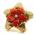 1970s Italian 18k Gold Coral & Diamond Flower Statement Ring, Size 8 For Sale - Image 14 of 14