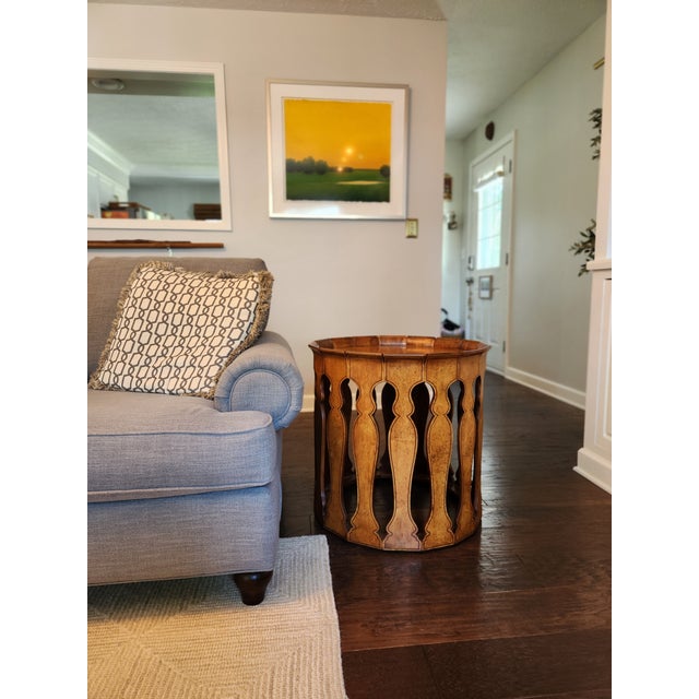 Early 21st Century Jonathan Charles "Moorish" Masur Birch Accent End Table - Pristine For Sale - Image 5 of 7