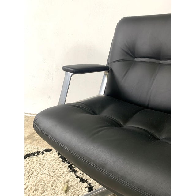 Italian Design Office Leatherette Armchair by Vaghi For Sale - Image 10 of 13