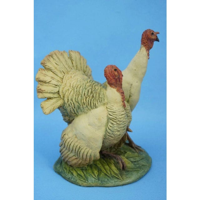 Ceramic 20th Century Stoneware Turkeys Figurine by Guido Cacciapuoti, Italy For Sale - Image 7 of 18