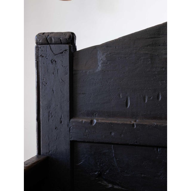 Rustic Large Folk Art Bench, 18th Century For Sale - Image 3 of 18