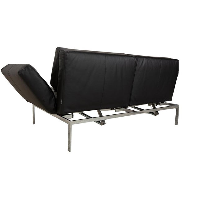 Roro 2-Seater Sofa in Black Leather from Brühl For Sale - Image 15 of 17