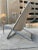Mid 20th Century Tubular Chrome & Leather Scissor Chair Attributed to Ward Bennett For Sale - Image 10 of 13