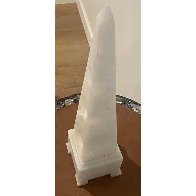 White Oblisque White Marble For Sale - Image 8 of 8