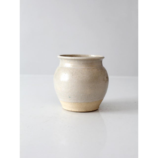 Contemporary Vintage Signed Studio Pottery Vase For Sale - Image 3 of 12